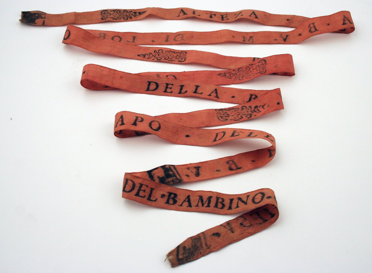 Fita peregrina laranja de Italian School