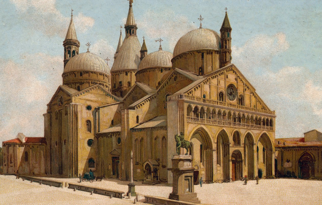 Pádua / Pádua: Igreja do Santo, Basílica de Santo António (cromolitografia) de Italian School