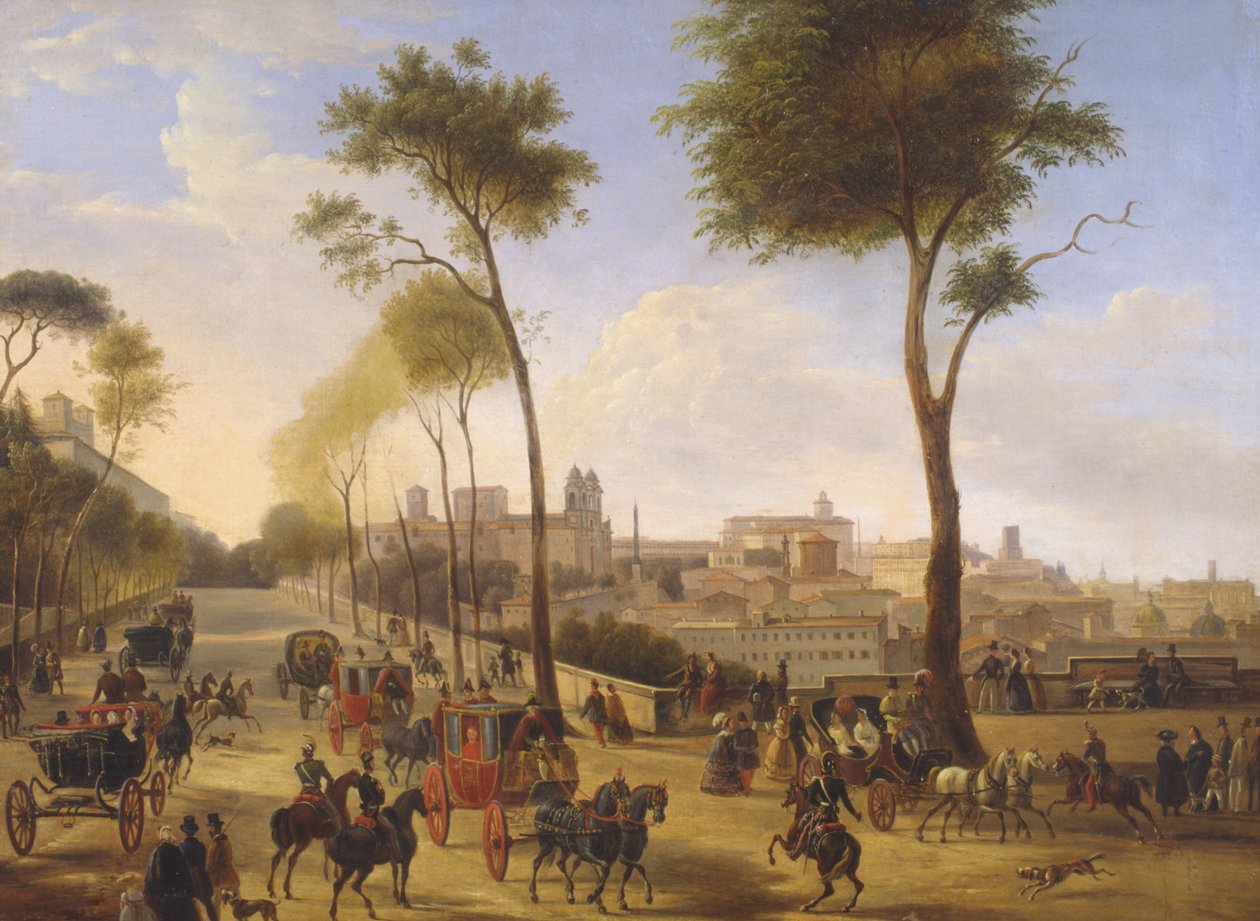 Caminhe até o Pincio de Italian School