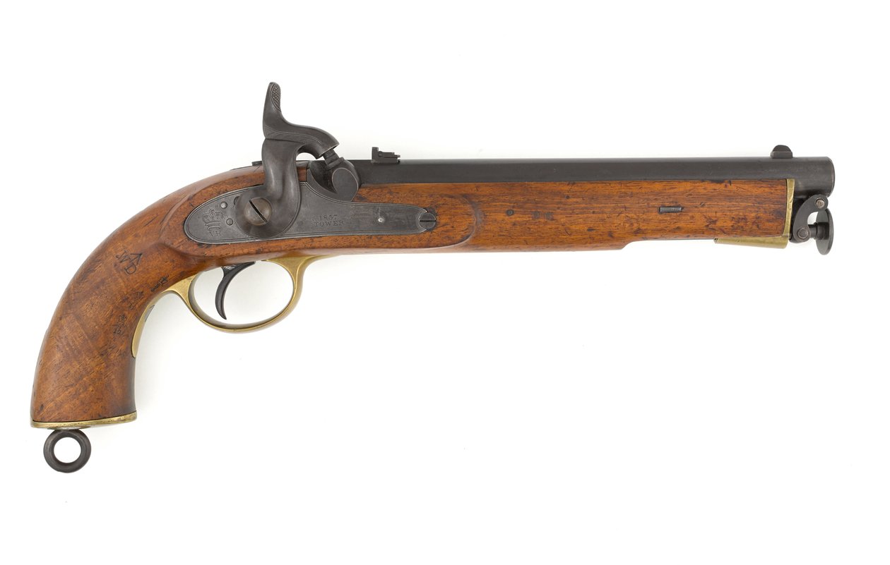 Padrão 1856 Pistola de Percussão Crivada de Italian School