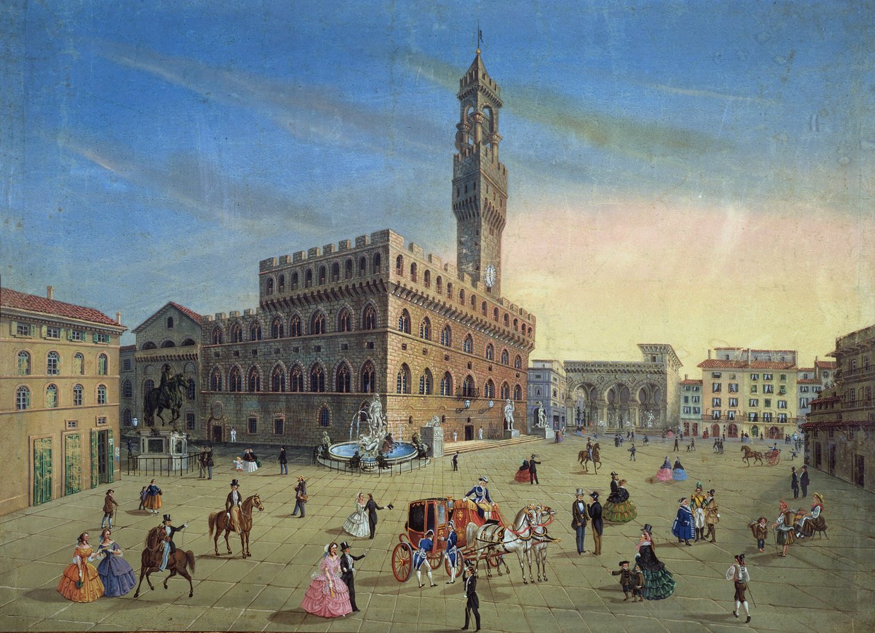 Piazza Signoria, Florença de Italian School