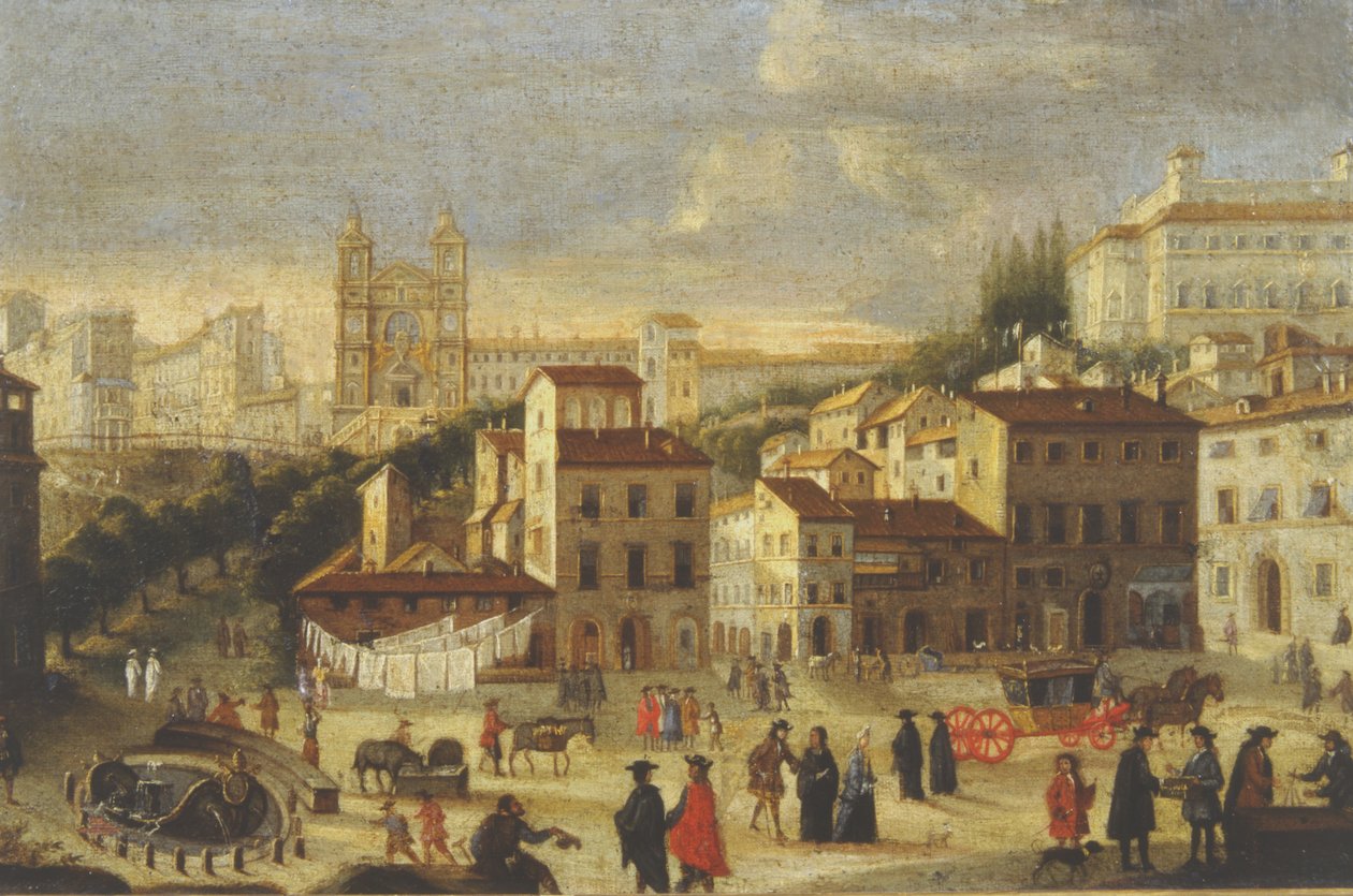 Piazza di Spagna e Trinita dei Monti de Italian School
