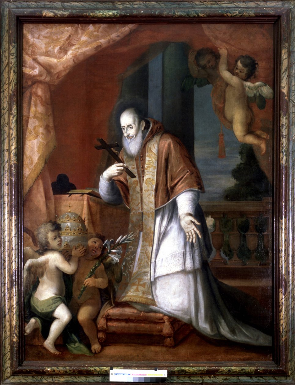 Pius V (1504 - 1572). Pintura anônima de uma Igreja Lombarda. de Italian School