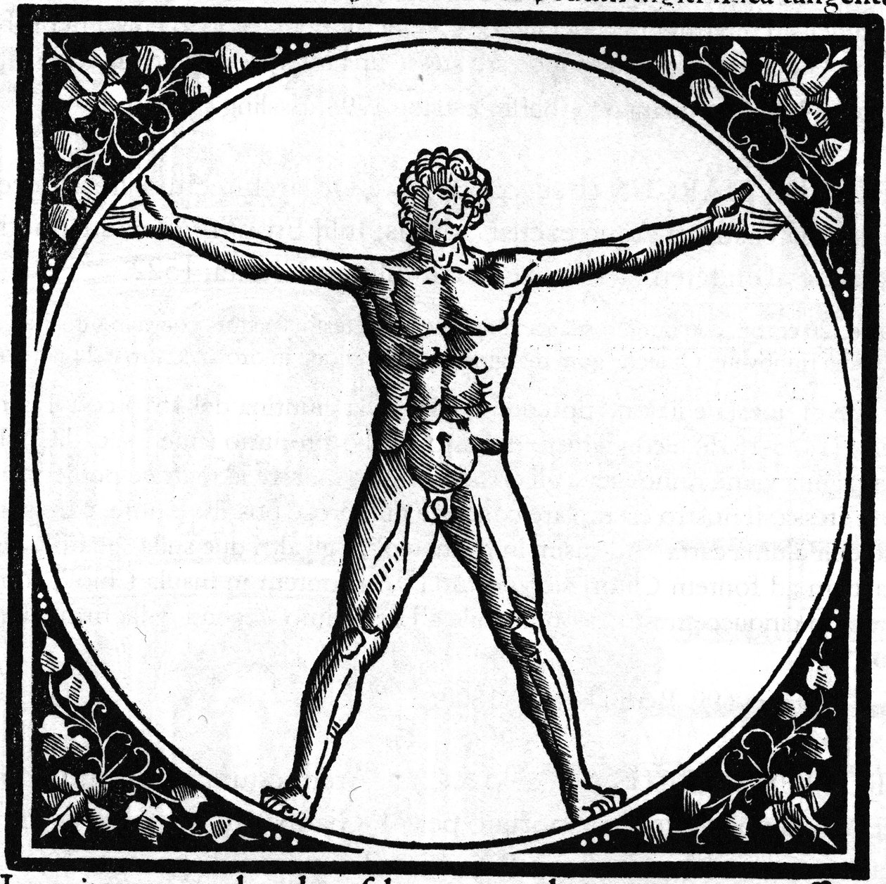 Placa retirada do livro "De architectura", trata da arquitectura de Marcus Vitrubius Pollio dit Vitruvio (século I a.C.), arquitecto romano. Edição italiana de Gianbaptista Caporali di Perugia 1536. de Italian School