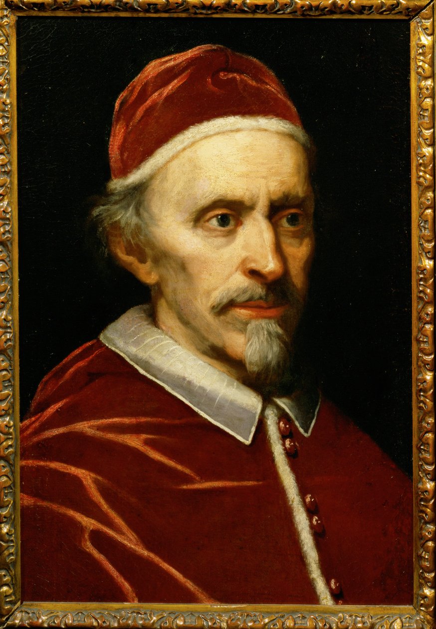 Papa Inocêncio XI, nascido Benedetto Odescalchi ... (pintura sobre tela) de Italian School