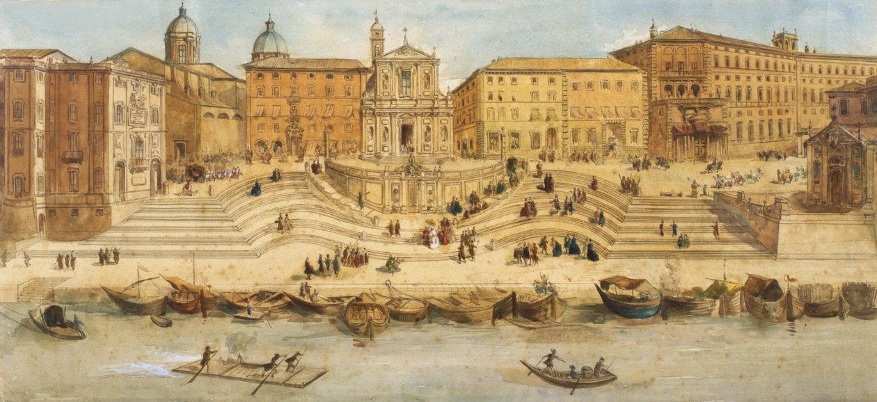 Porto de Ripetta de Italian School