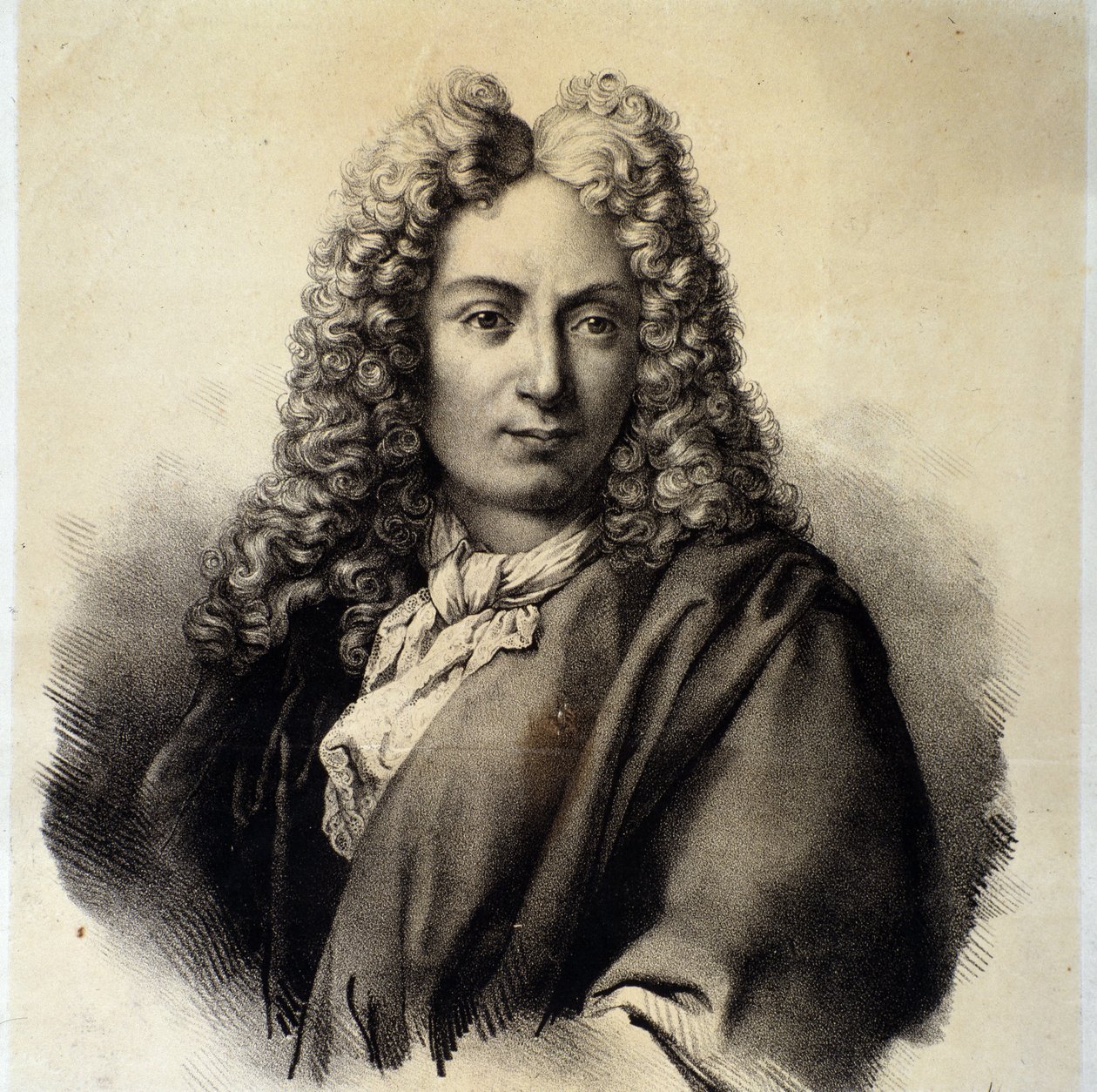 Retrato de Arcangelo Corelli (1653-1713) compositor e violinista italiano de Italian School