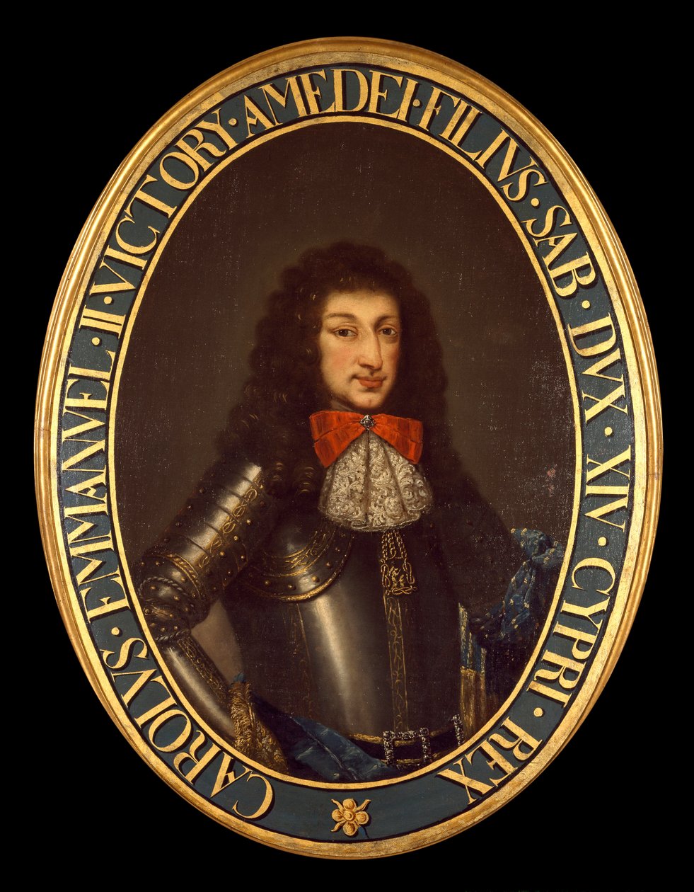 Retrato de Carlo Emanuele II (1634-1675) (Charles Emmanuel de Savoy) Pintura anónima. Século XVII Brescia, coleção particular - Retrato de Charles Emmanuel II (Carlo Emanuele II) (1634-1675), Duque de Sabóia. Pintura anónima do século XVII. Coleção particu de Italian School