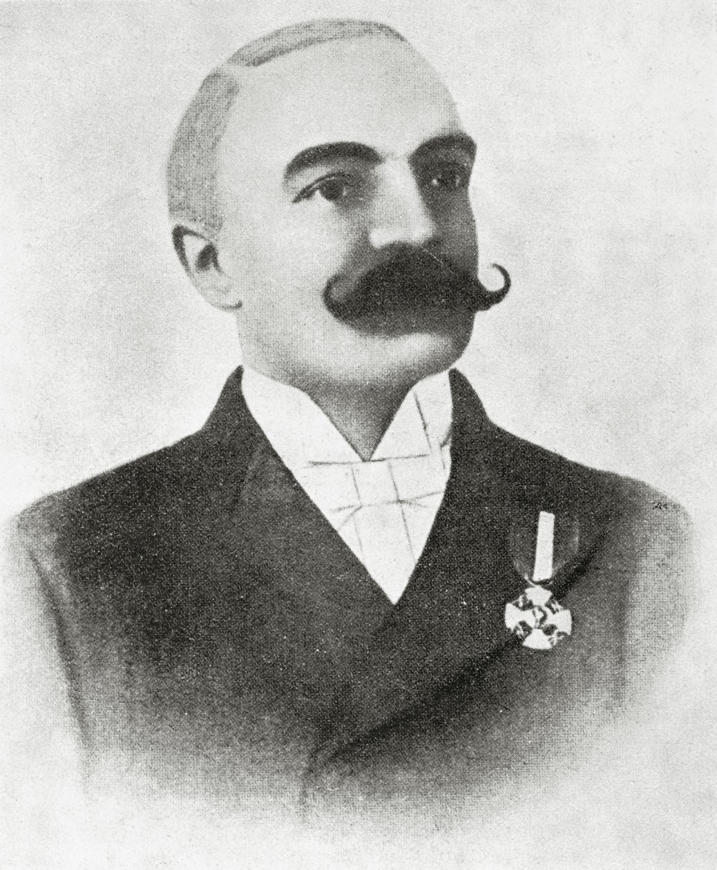 Retrato de Emilio Salgari (litho) de Italian School