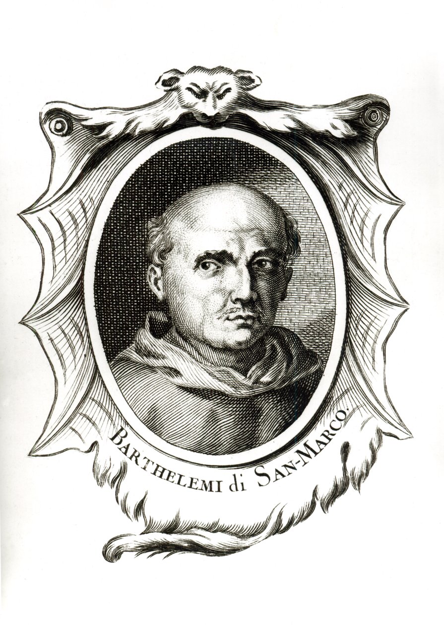 Retrato de Fra. Bartolomeu de San Marco de Italian School