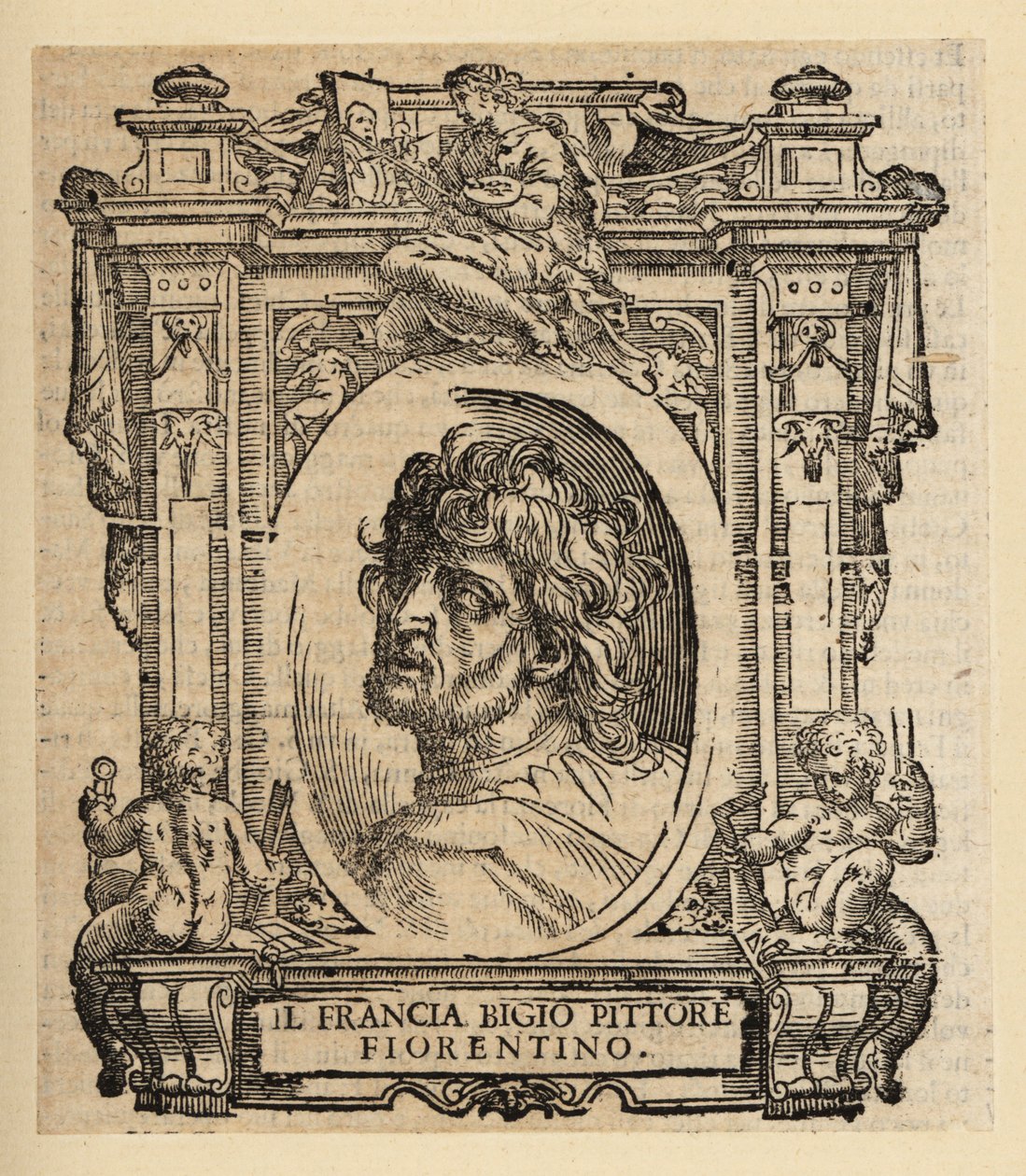 Retrato de Franciabigio, pintor italiano da Renascença Florentina de Italian School
