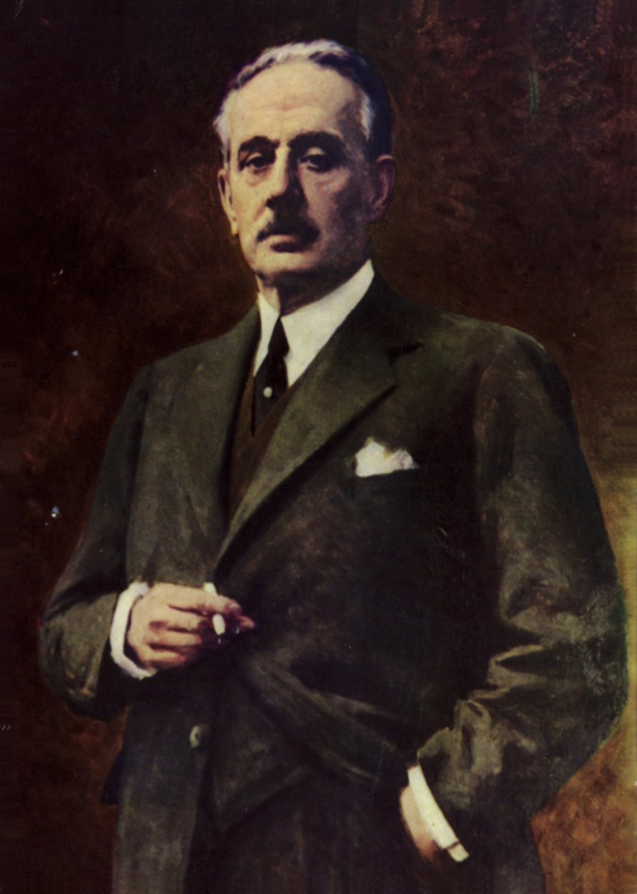 Retrato de Giacomo Puccini (litografia a cores) de Italian School