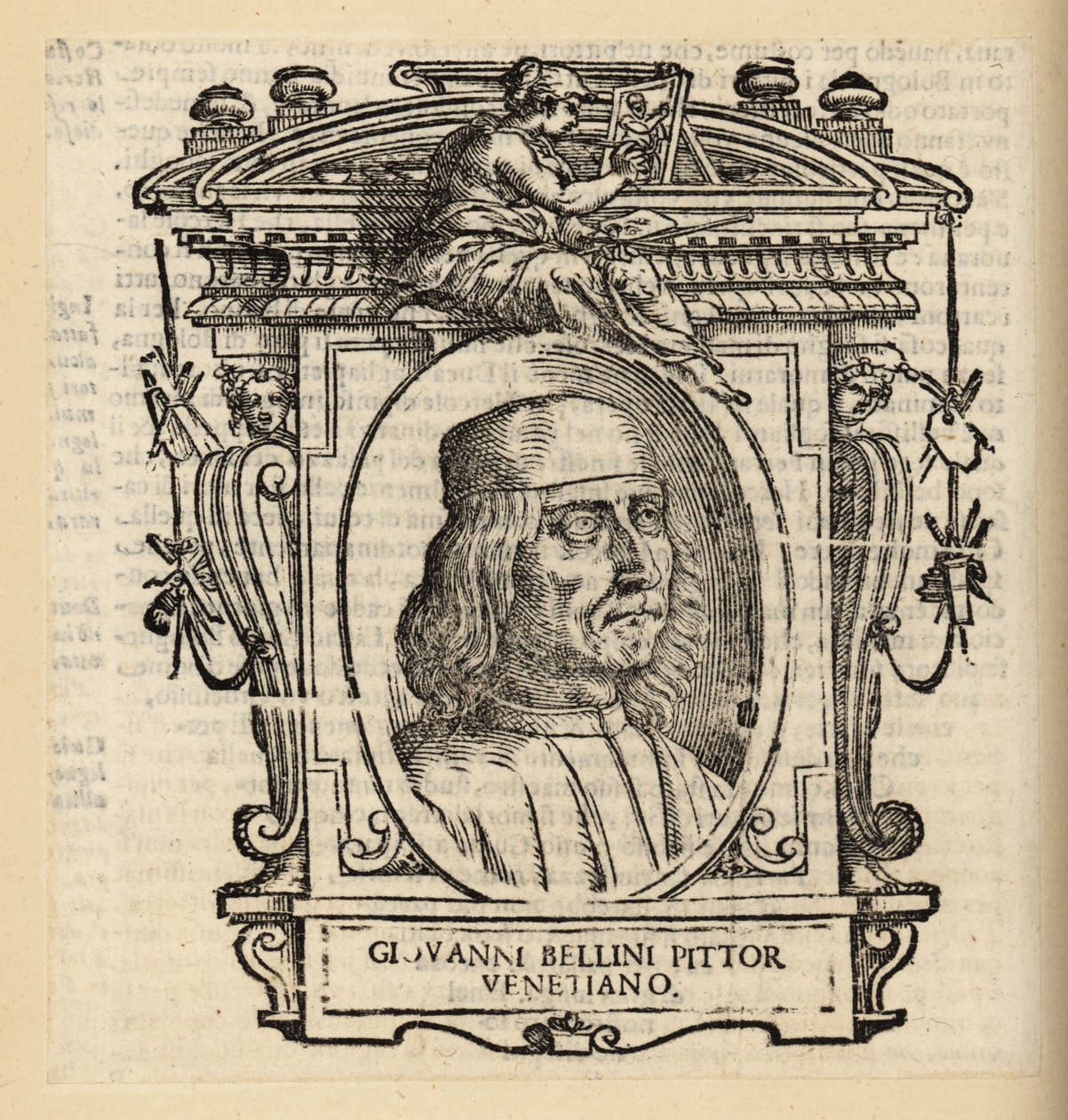 Retrato de Giovanni Bellini, pintor italiano renascentista de Veneza, cerca de 1430-1516 de Italian School