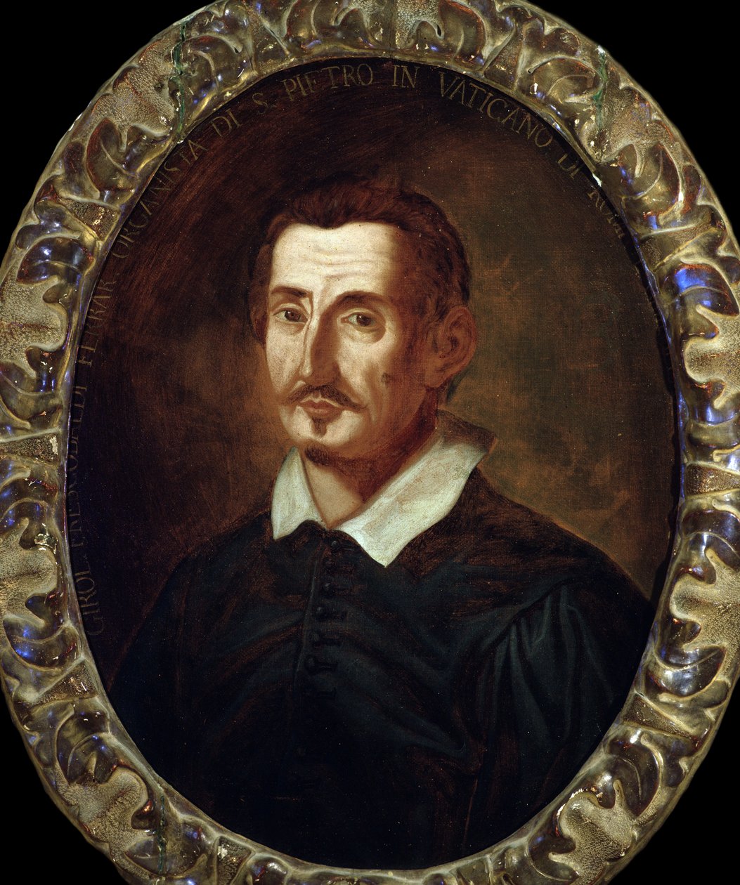 Retrato de compositor italiano Girolamo Frescobaldi (1583-1643) de Italian School