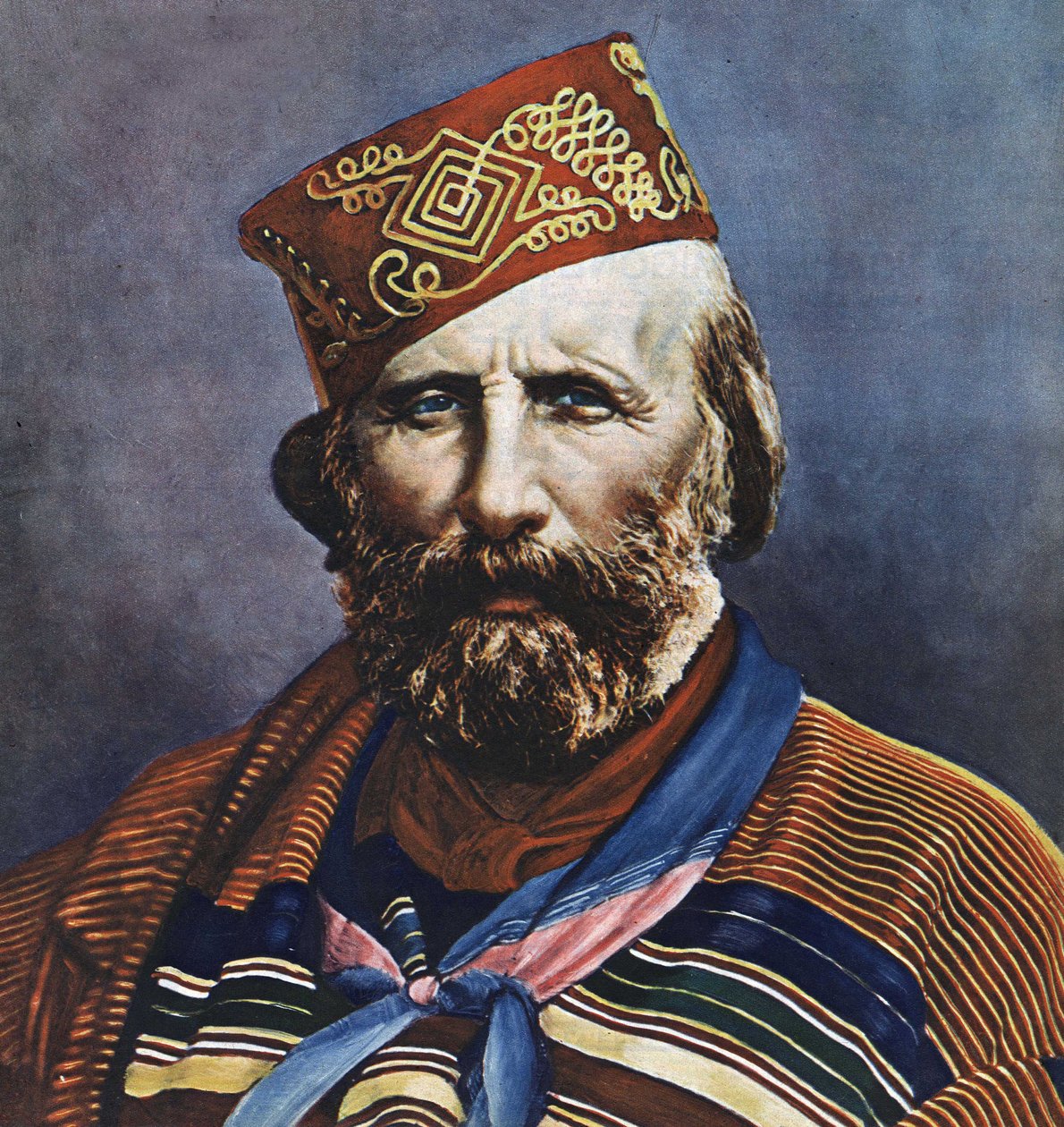 Retrato de Giuseppe Garibaldi (1807-1882), político italiano. de Italian School