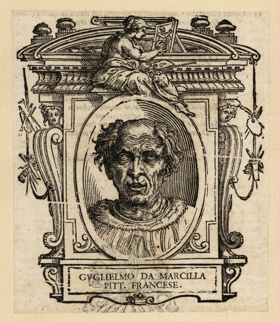 Retrato de Guillaume de Marcillat, pintor e vitralista francês, cerca de 1470-1529 de Italian School