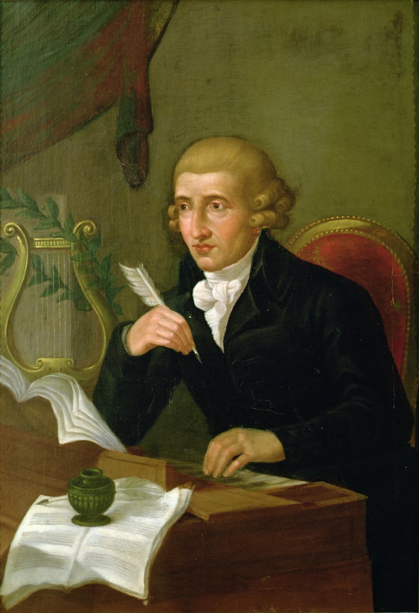 Retrato de Joseph Haydn (1732 - 1809) (óleo sobre tela) de Italian School