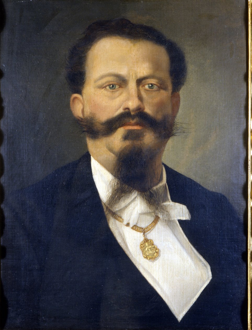 Retrato do Rei Victor Emmanuel II (Victor-Emmanuel) (Vittorio Emanuele) (1820 - 1878). Pintura. Século XIX. Museo del Risorgimento. Milão de Italian School