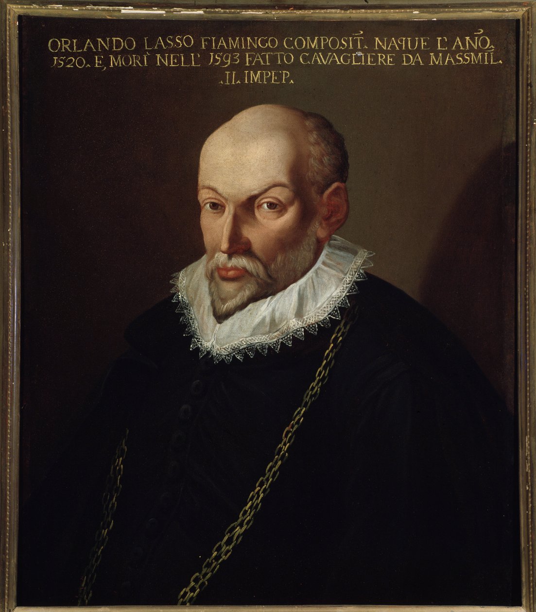 Retrato de Roland de Lassus (1532-1594) Compositor Flamengo de Italian School