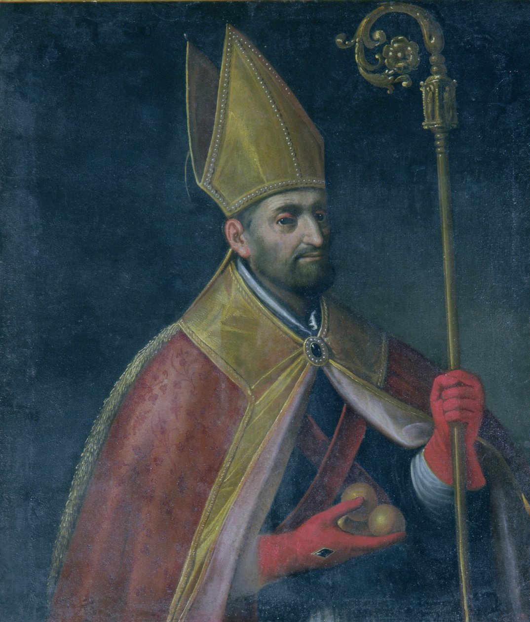 Retrato de São Nicolau, 1700 de Italian School