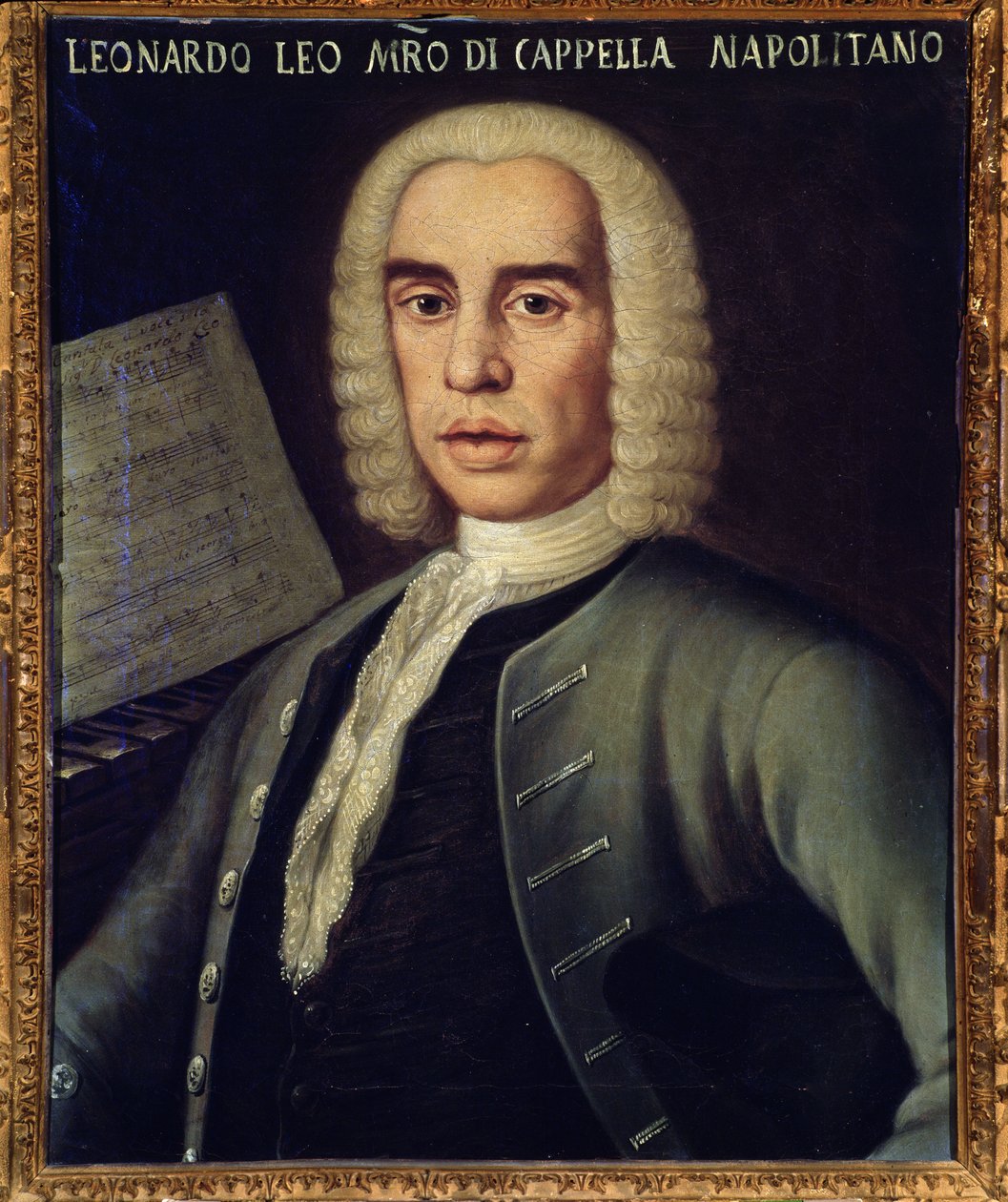 Retrato do compositor italiano Leo Leonardo (1694-1744) de Italian School