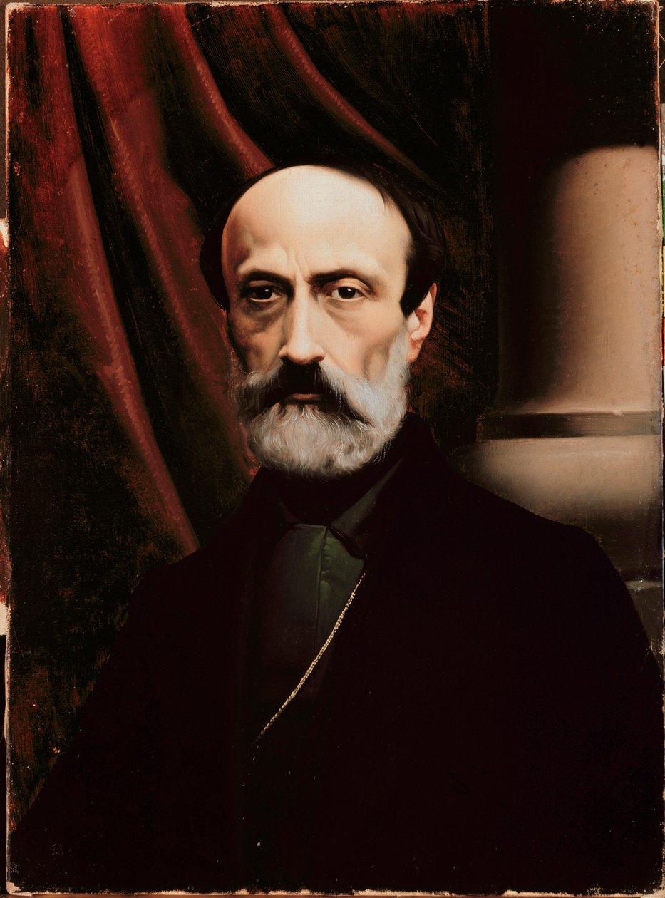 Retrato do político republicano italiano Giuseppe Mazzini (pintura de Italian School