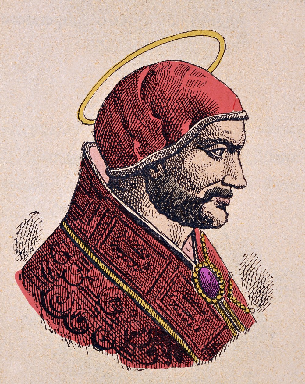 Retrato do Papa Anastase Ier (Anastasius, Anastasio) (399-401) de Italian School