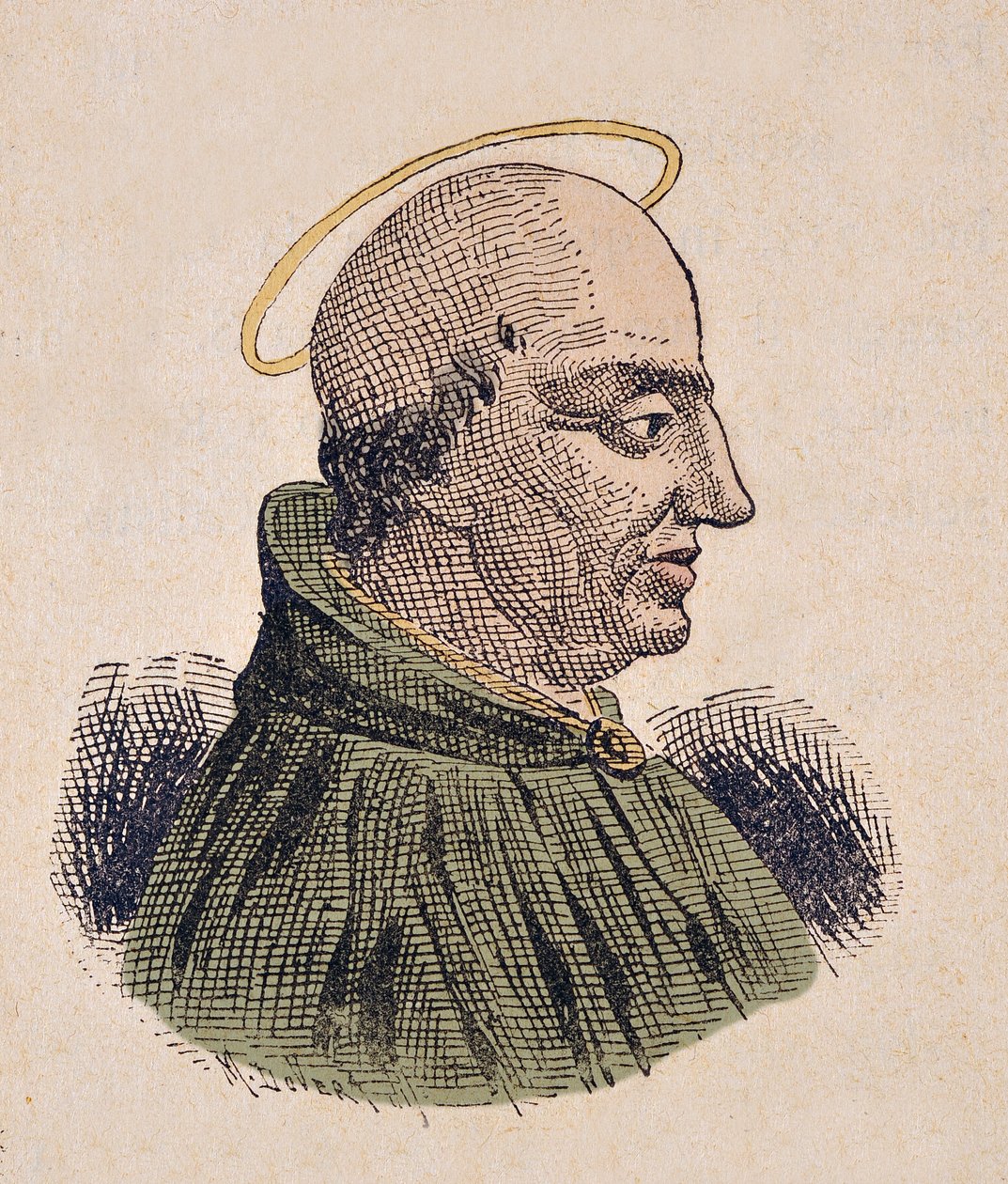 Retrato do Papa Antere (Anterus ou Antero) (235-236) de Italian School