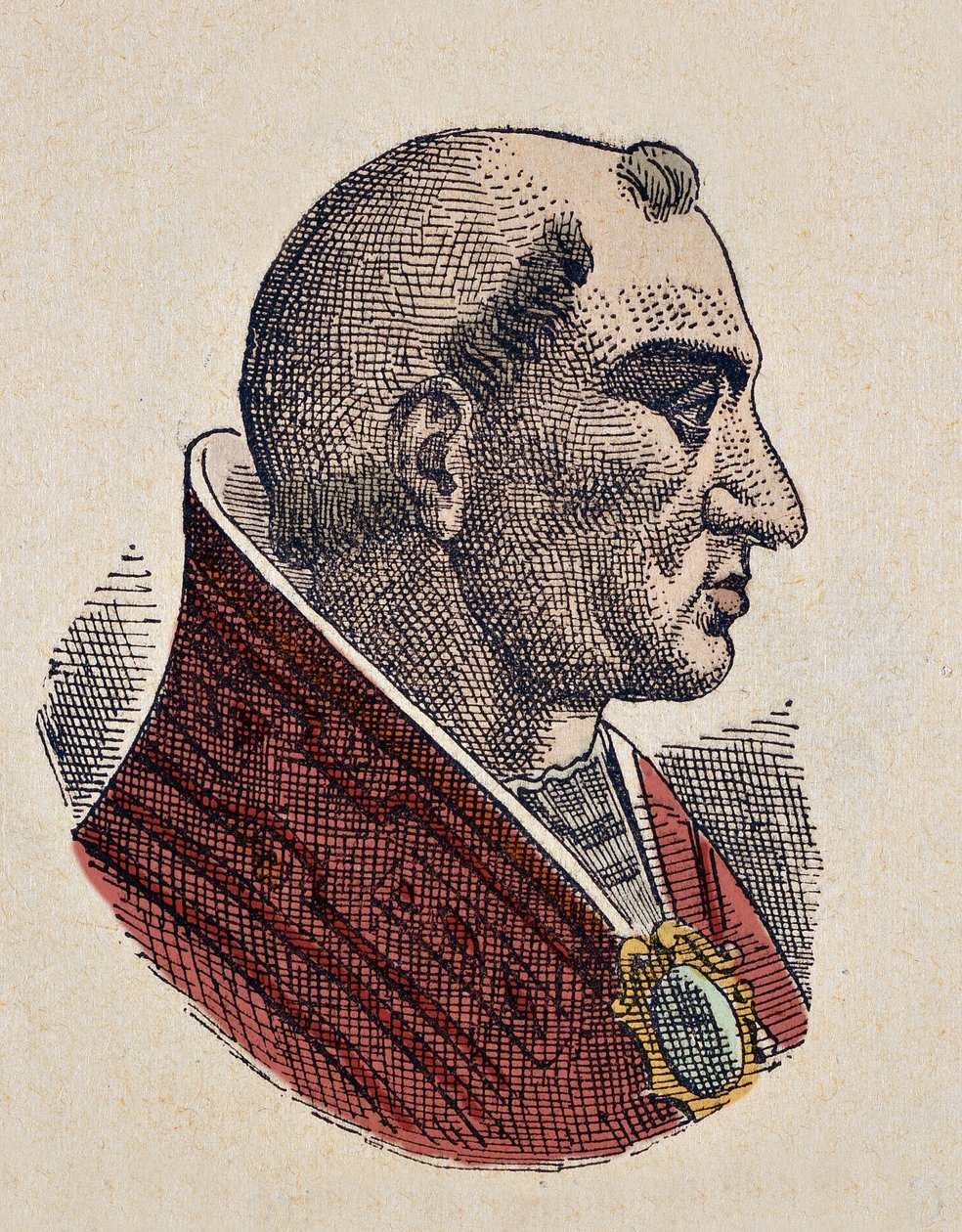 Retrato do Papa Bonifácio II (Bonifacius ou Bonifacio) (530-532) de Italian School