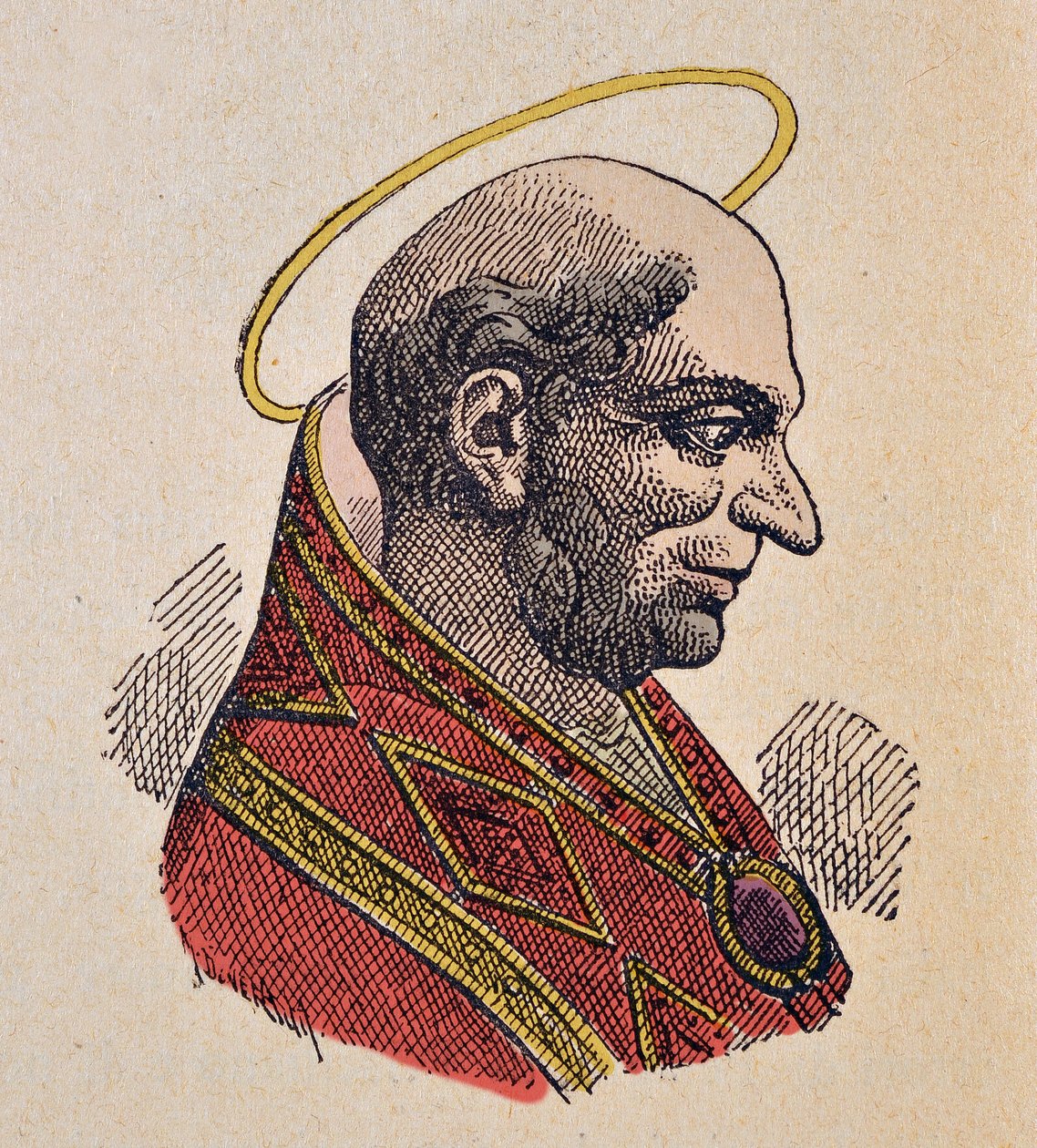 Retrato do Papa Bonifácio Ier (Bonifacio, Bonifacius I) (419-422) de Italian School
