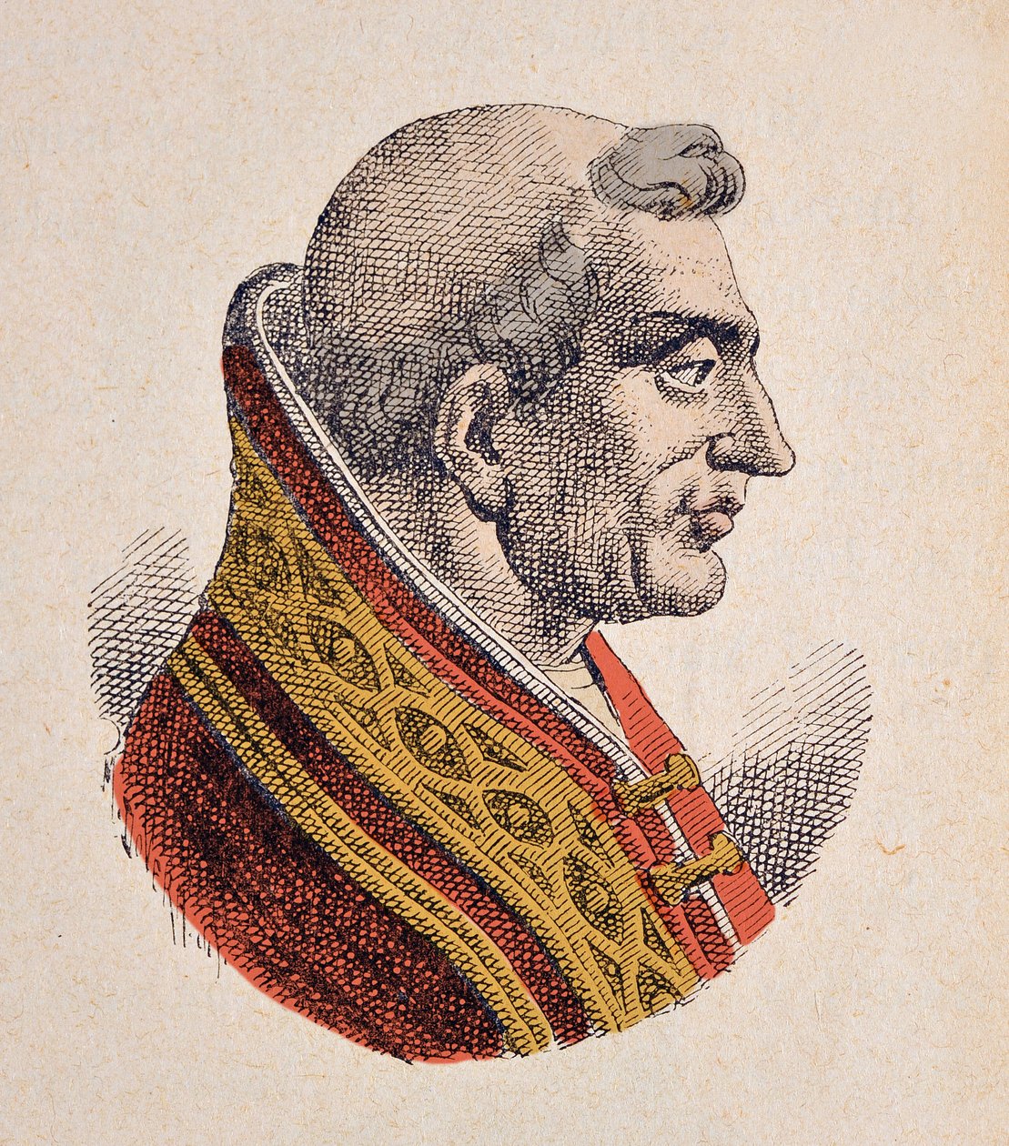Retrato do Papa Celestinus IV (Celestino, Celestino ou Caelestinus) (1241) de Italian School