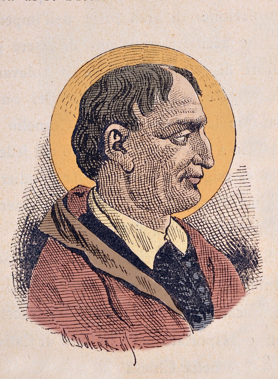 Retrato do Papa Corneille (Cornelius ou Cornelio) (251-253) de Italian School