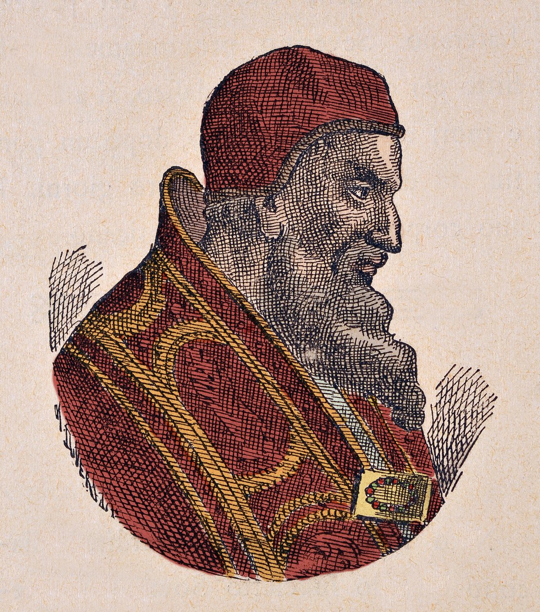 Retrato do papa Jean IV de Italian School
