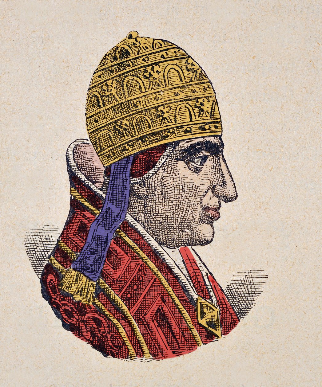 Retrato do Papa João XXII (Giovanni, Ioannes) (1316-1334) de Italian School