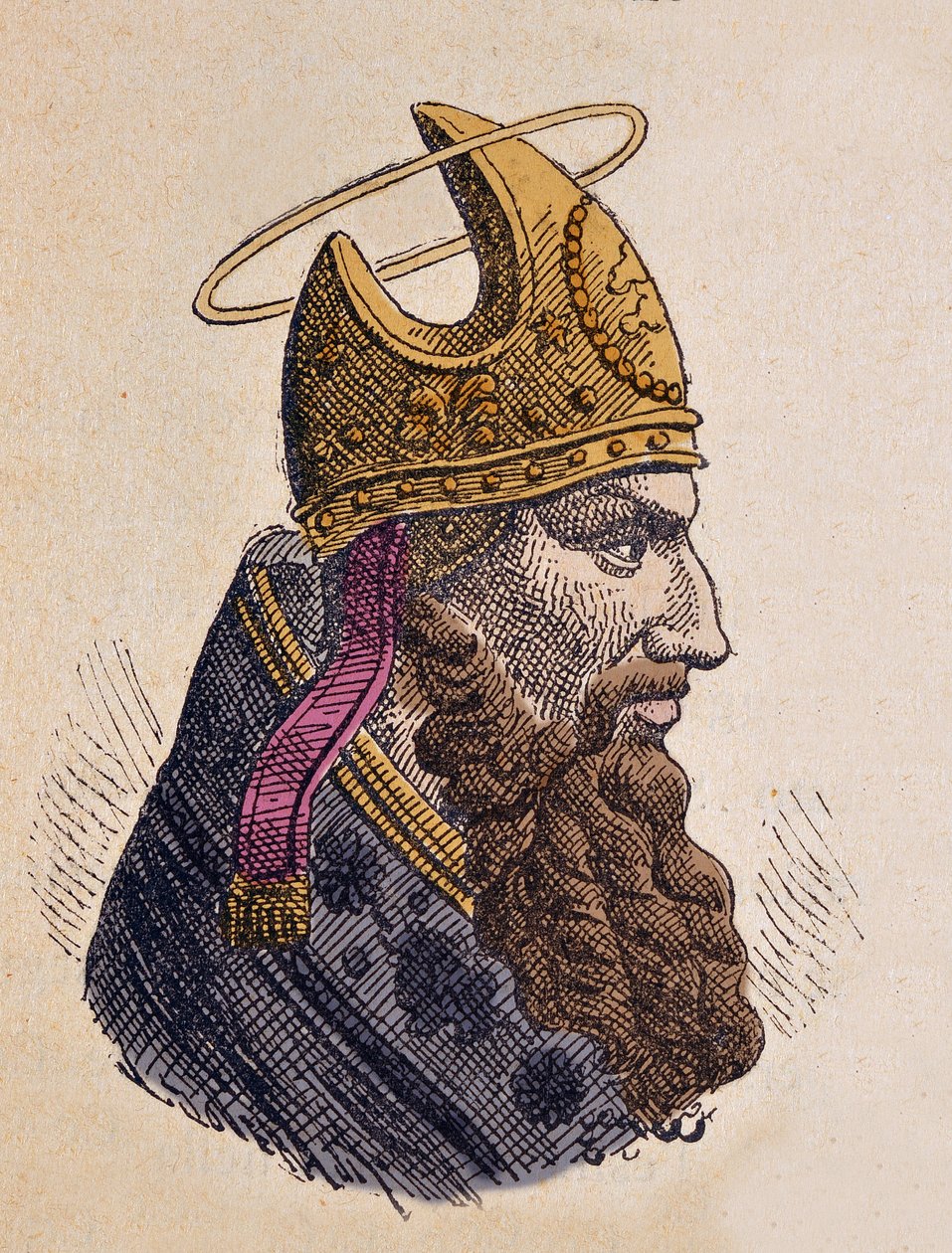 Retrato do Papa Marcos (Marcos ou Marcus ou Marco) (335-336) de Italian School
