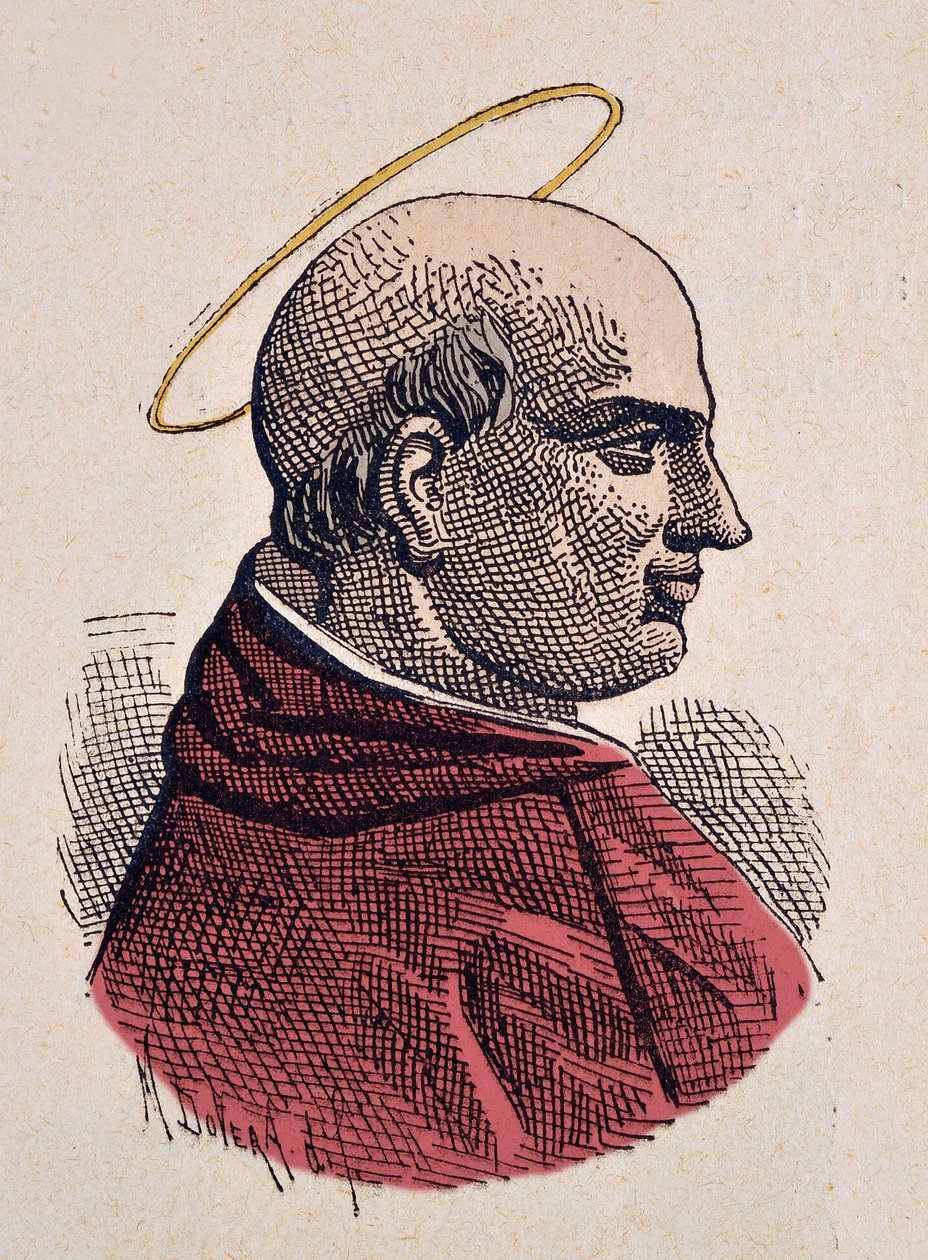 Retrato do Papa Marcelo Ier (Marcelo ou Marcello I) (308-309) de Italian School