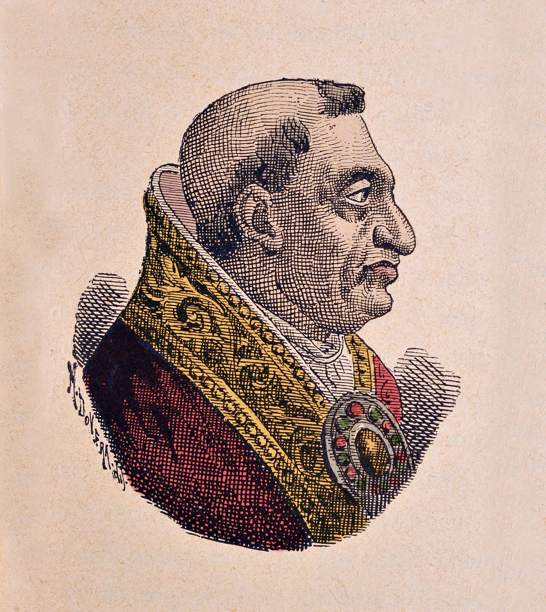 Retrato do Papa Paulo II (Paolo, Paulus) (1464-1471) de Italian School