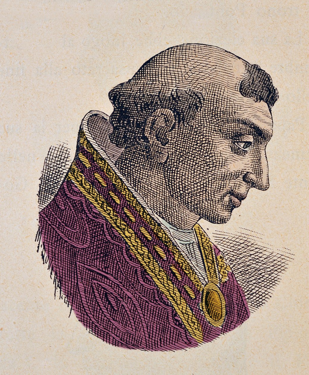 Retrato do Papa Romain (Romano, Romanus) (897) de Italian School