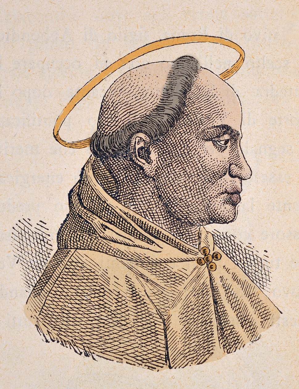 Retrato do Papa Victor (Vittore) Ier (ca. 189-199) de Italian School