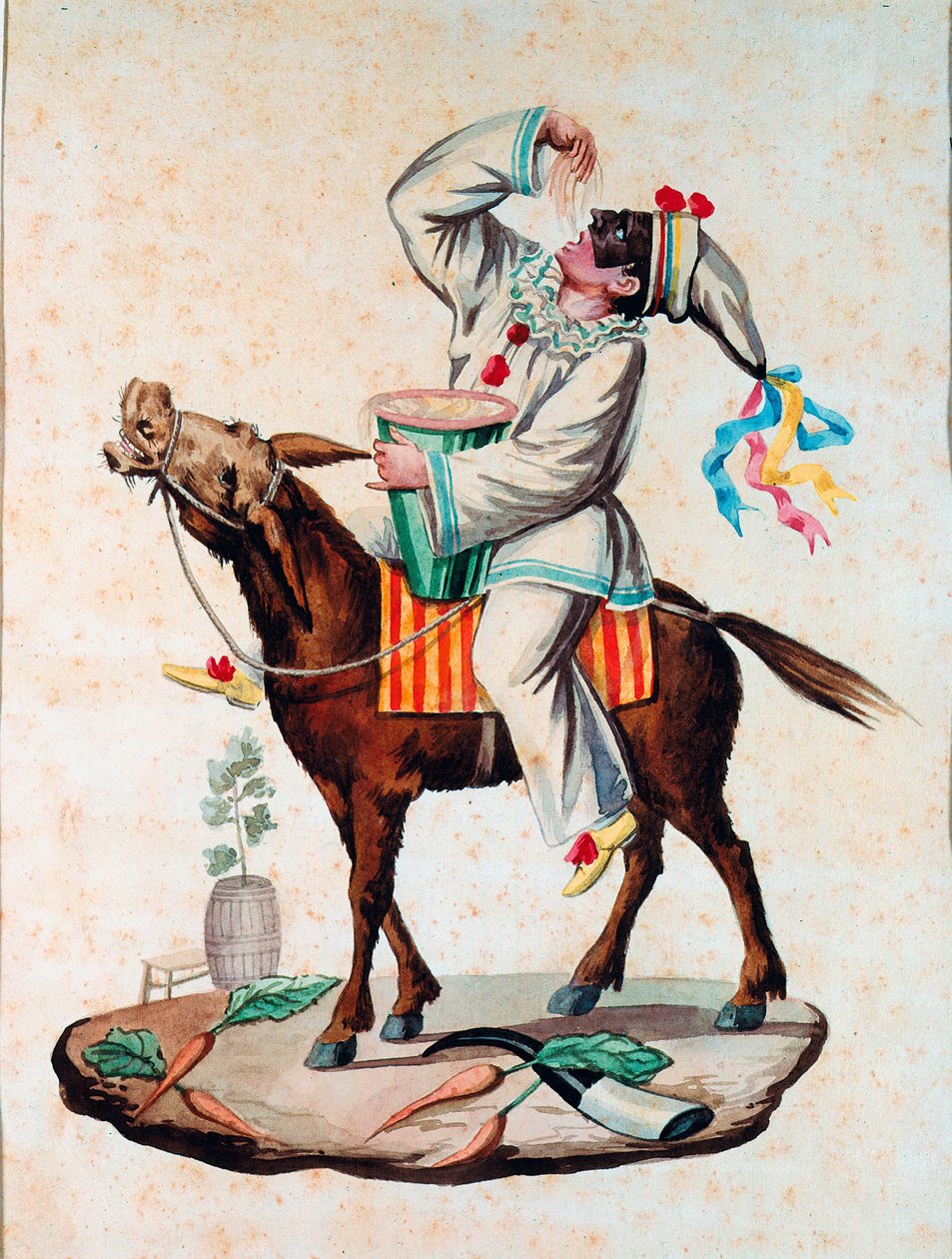 Pulcinella (Polichinelle) personagem da commedia dell