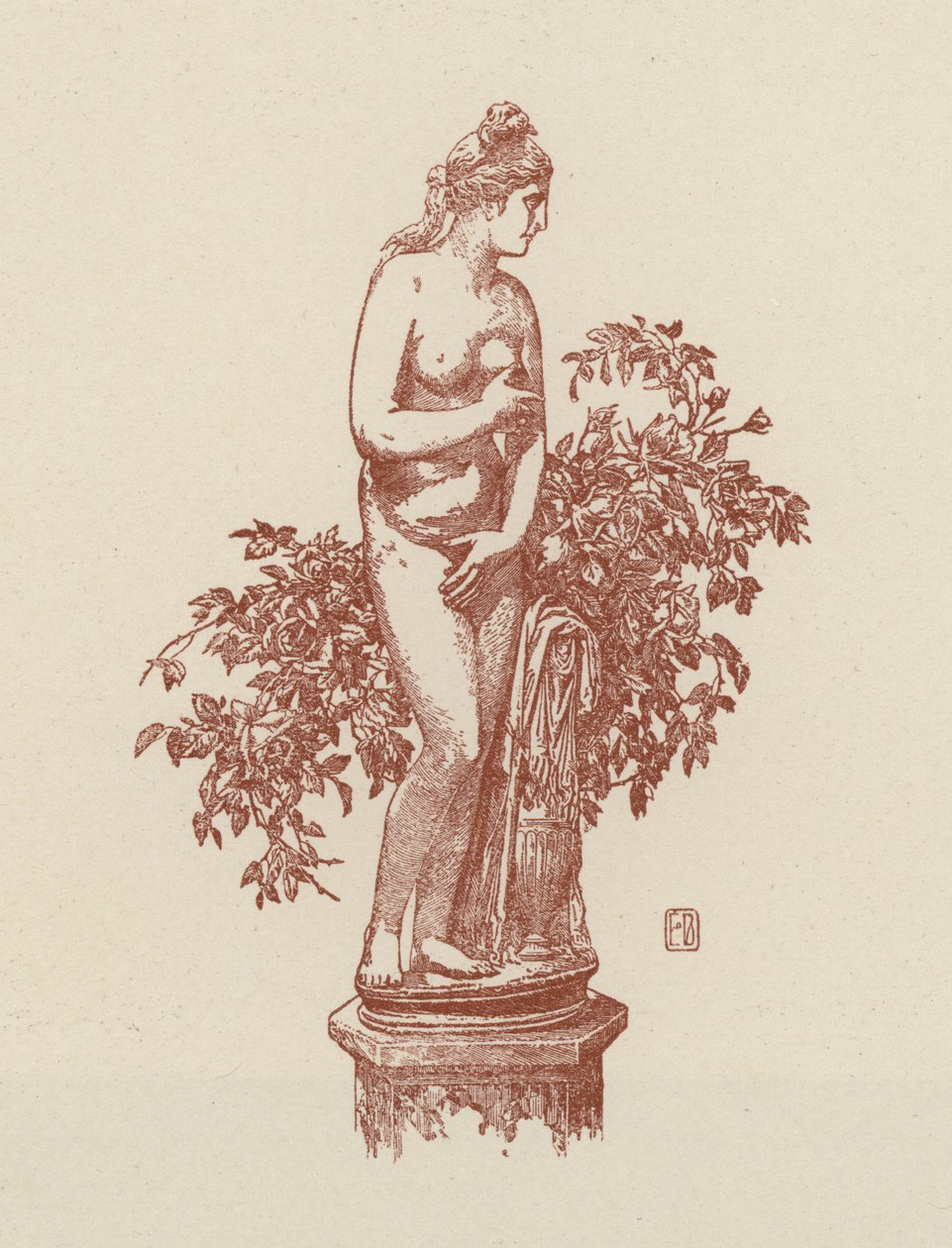 Roma, Vénus Capitolina (litografia) de Italian School