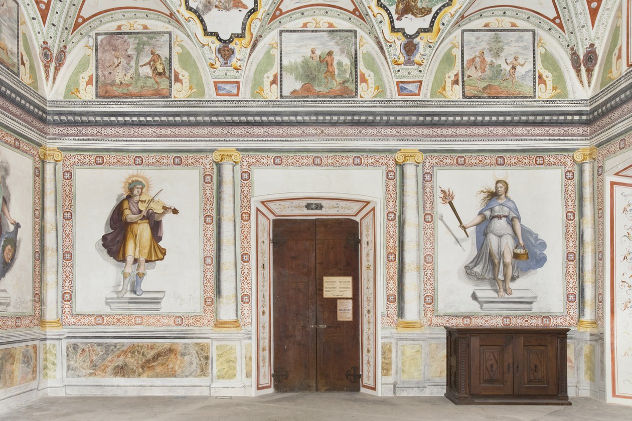 Sala de Júpiter e Mercúrio: Apolo e Diana de Italian School