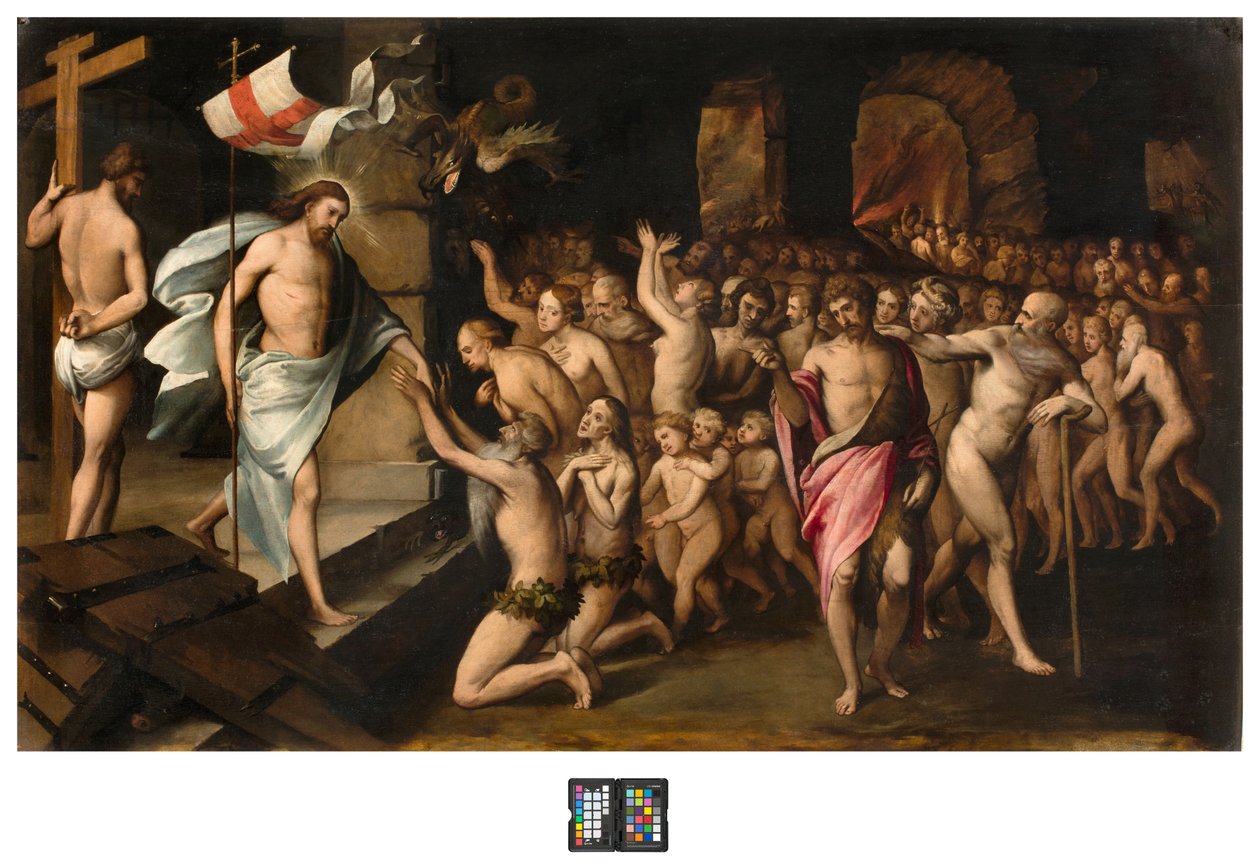 Sacristia, Cristo desce ao limbo, Desconhecido Século XVI de Italian School