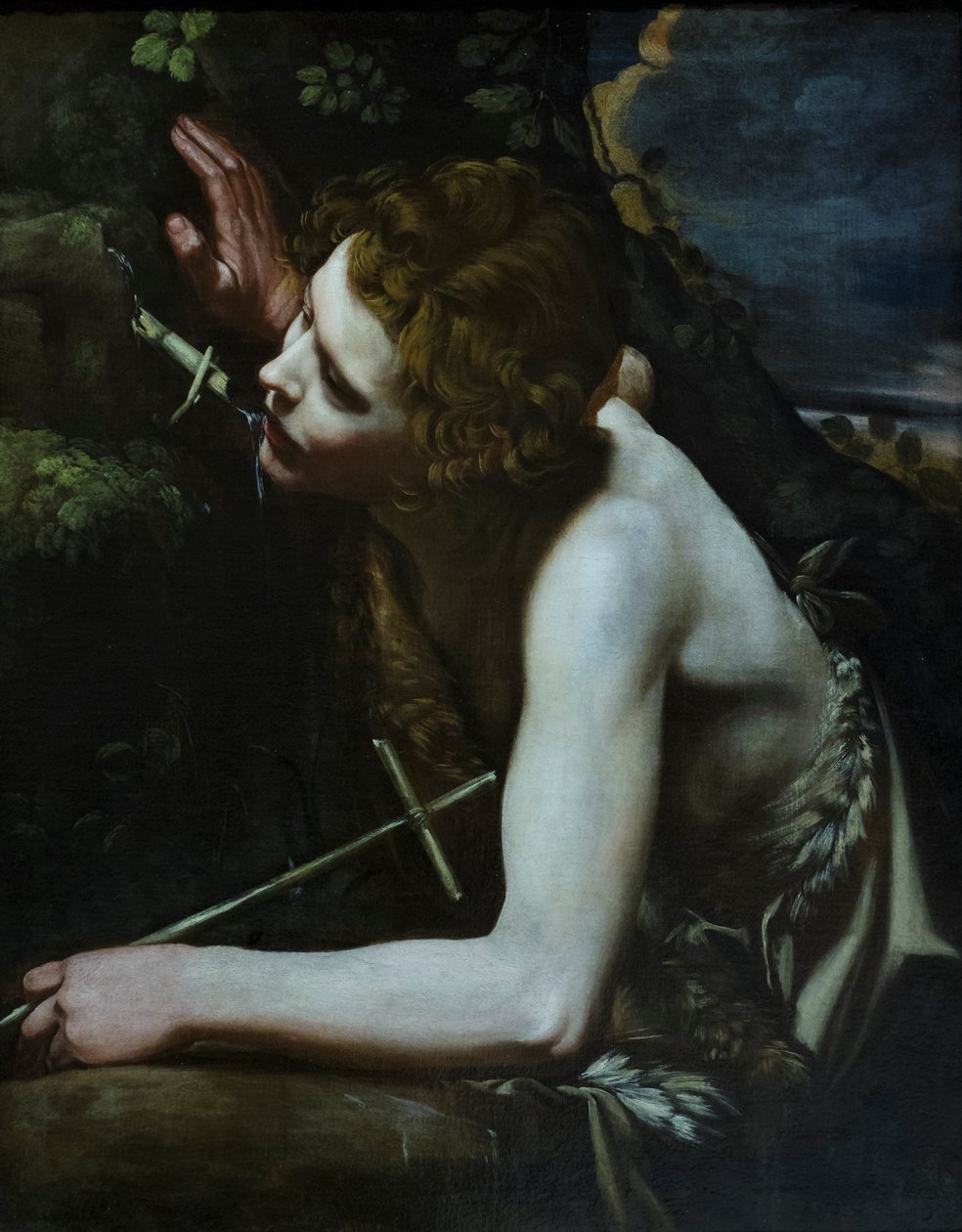 São João Batista, c.1640-60 (óleo sobre tela) de Italian School