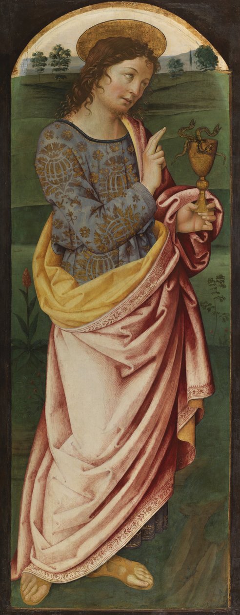 Assassinato de Abel (lito colorido) de Italian School