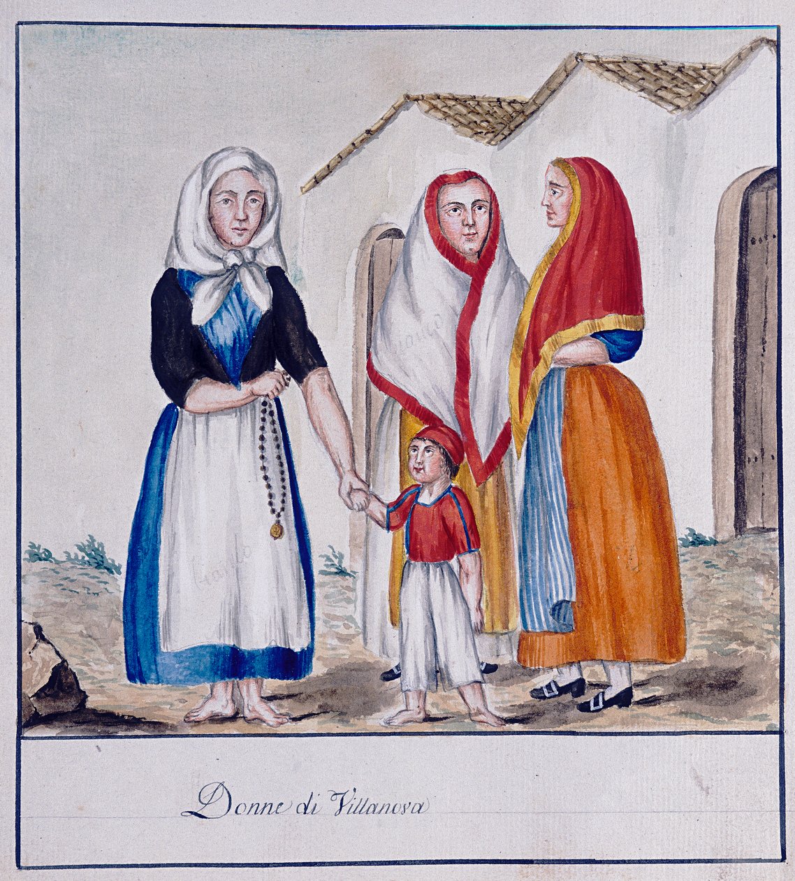 Fantasias Sardas de Villanova, estampa ms.258, Coleção Luzzetti de Italian School