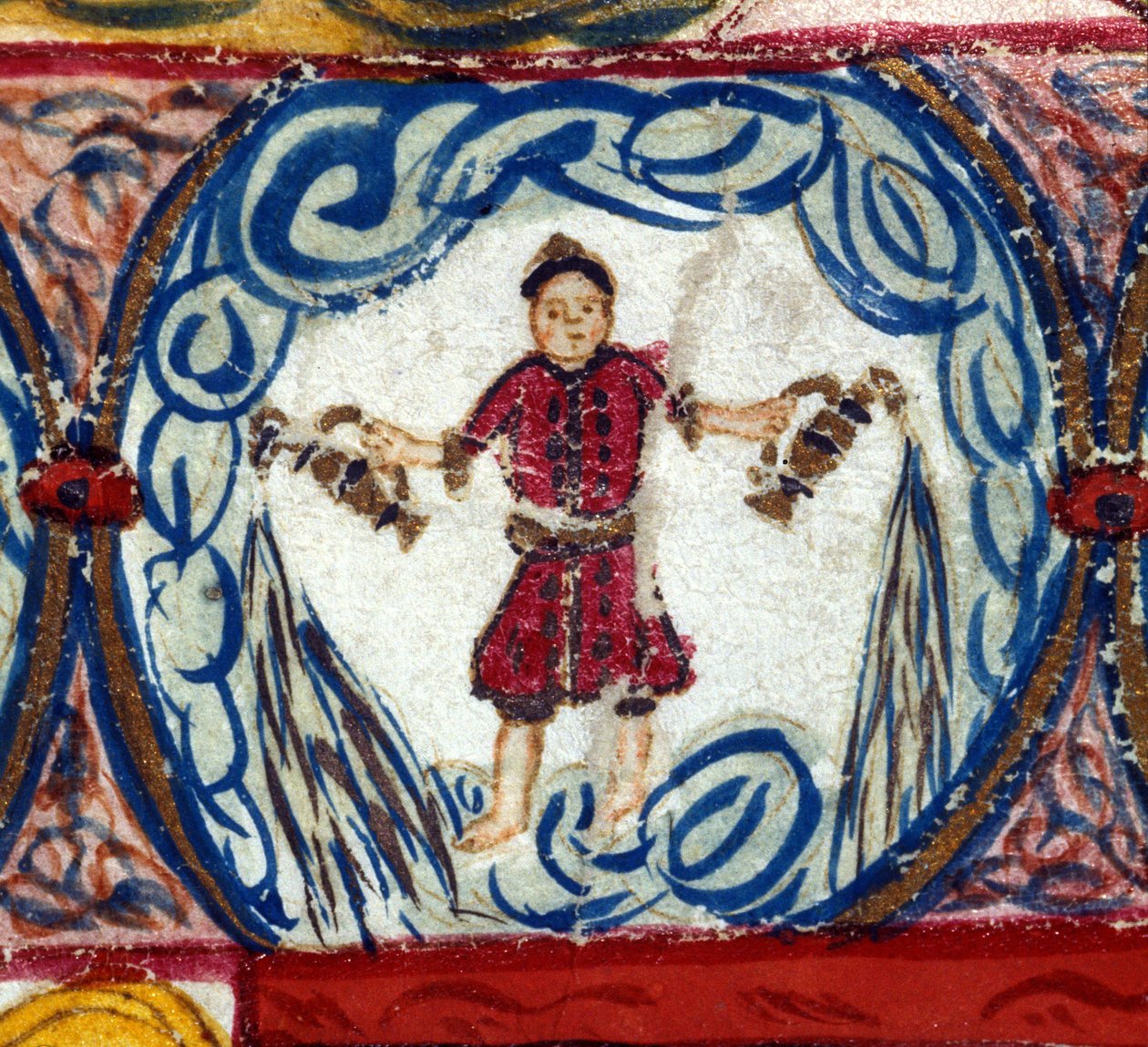 Signo de Aquário. Horóscopo italiano datado de meados do século XV. de Italian School