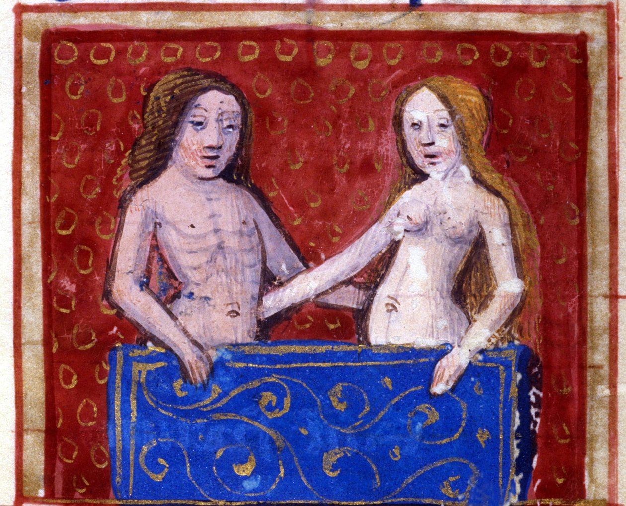 Sinal de Gémeos. Horóscopo italiano, meados do século XV. de Italian School