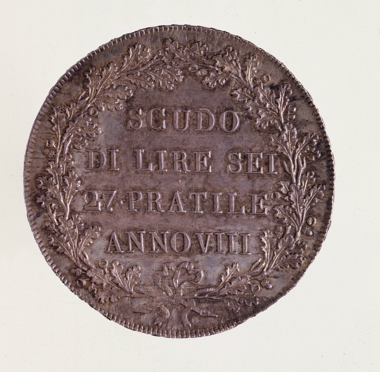 Um ecu de prata de Milão. 16/06/1800. Diam. 3,9 cm Nápoles, museo archeologico de Italian School
