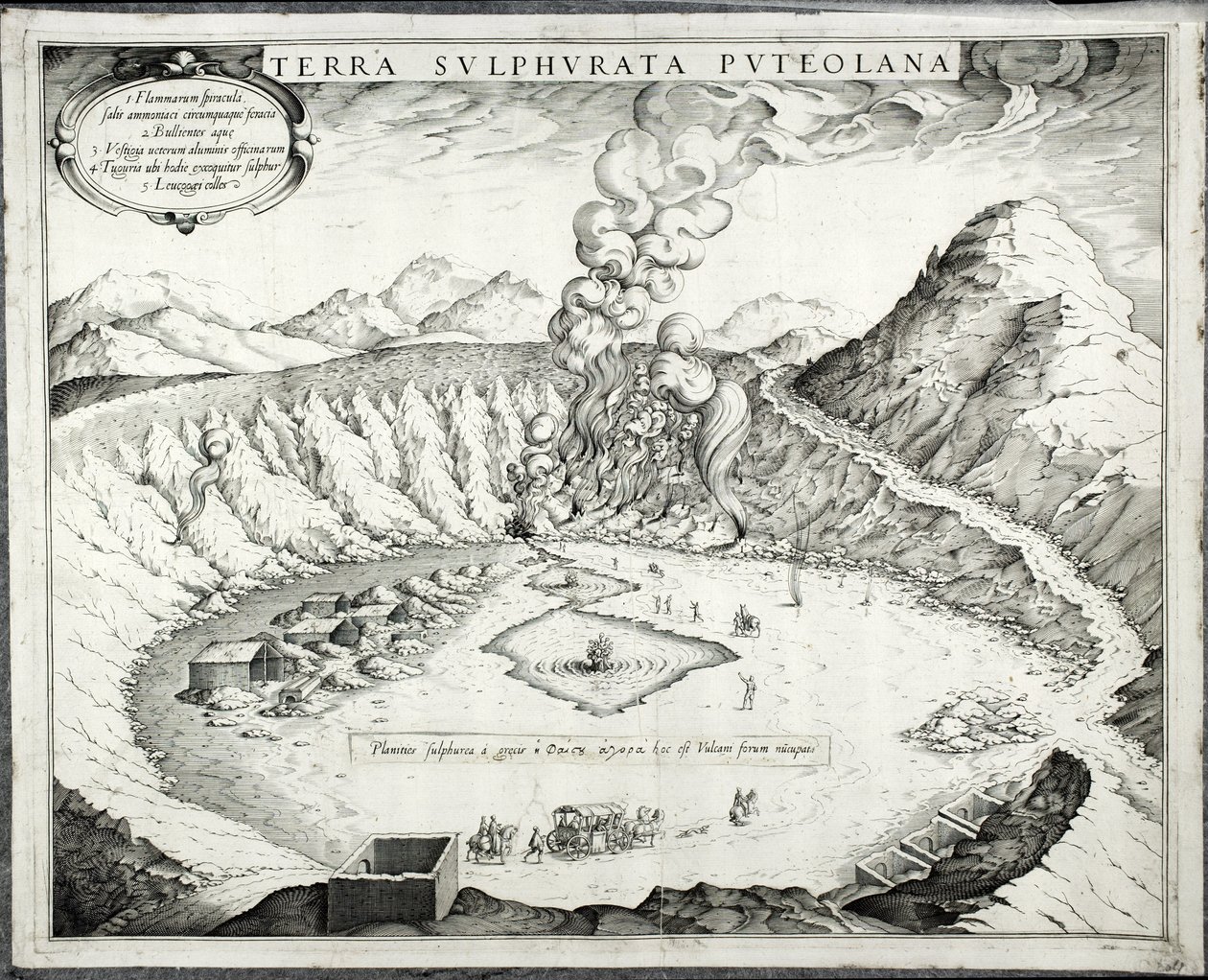 Vulcão Solfatara, Pozzuoli, Nápoles de Italian School